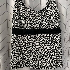 Lands End Women's 18DDD Chlorine Resistant Square Neck Underwire Tankini